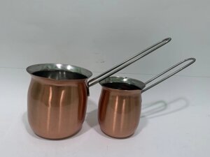 Набір турок з мідним напиленням КОН 0,35/0,75 л (шт)