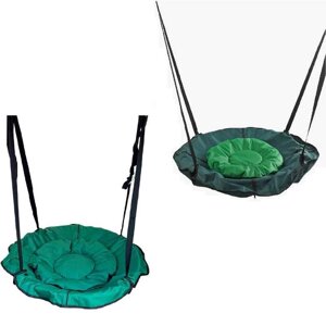 Гра Гойдалка-гамак, колір зелений GL 270895 (1) 2 кольори, D подушки = 60 см, подушка з водонепроникного матеріалу,