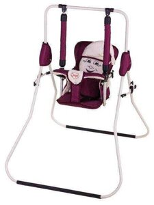 Гра Гойдалка підлогова "Алінка" 204846 (1) бордово-бежевий, бежевий каркас, у пакеті