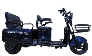 Електричний трициклCARGO Sig L 1200W-72V-24Ah LiFePO4 шини 10"/10"