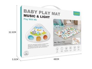 Килимок музичний YS 2609 C (12) на батарейках, музична панель, вірші, казки англійською мовою, мелодії, підсвічування,