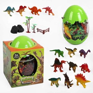Набір динозаврів 000-046 D (36/2) дерева, гора, паркан, у боксі, в коробці