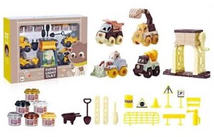 Тісто для ліплення CN 2617-1 (16) будівельний майданчик, машинки-конструктори, 6 кольорів тіста, аксесуари, наліпки, в