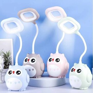 Лампа настільна світлодіодна C 71609 (96) 4 кольори, 2 режими, вбудований акумулятор, органайзер для ручок, в коробці,