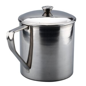 Кухоль нержавіючий з кришкою Стандарт V 1,4 л Ø 13 см