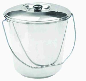 Відро нержавіюче з кришкою Стандарт V 8 л (шт)