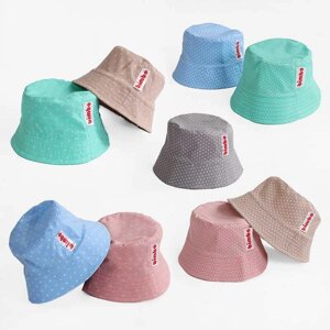 Гр Панама дитяча "Однотонна" П28483 (1) розмір 50, ЦІНА ЗА 9 ШТУК В УПАКОВЦІ "Bimbo"