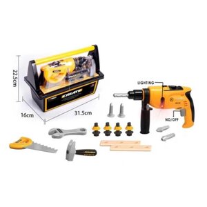 Набір інструментів G 278 (24/2) автоматичний шуруповерт з підсвічуванням, гайковий ключ, пила, молоток, деталі для