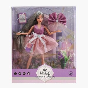 Лялька QJ 118 A (48/2) діадема, квітка, заколка для волосся, висота 30 см, в коробці