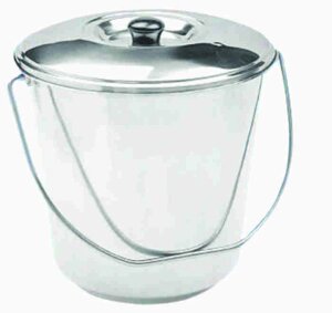 Відро нержавіюче з кришкою V 11 л (шт)