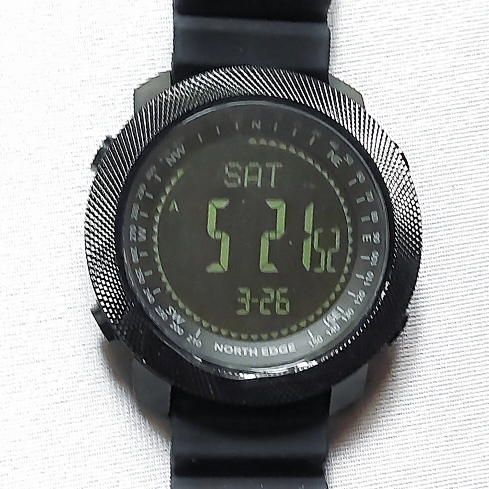 Часы NORTH EDGE Apache армейские водонепроницаемые 50 м Альтиметр Барометр Компас от компании Магазин Calipso dive shop - фото 1