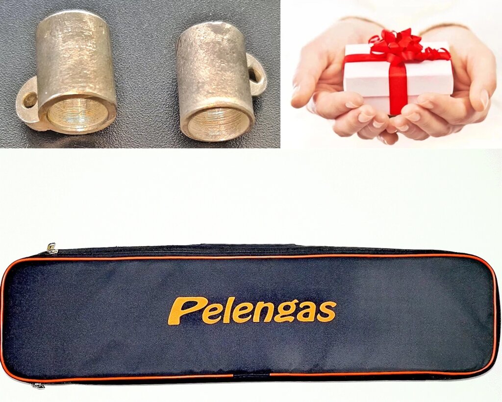 Чохол Pelengas для пневматичних підводних рушниць 60 см + металевий бігунок з гідрогальмом від компанії Магазин Calipso dive shop - фото 1