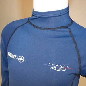 Футболка Beuchat Rash Guard JR Lykra дитяча довгий рукав синій 6-8 років