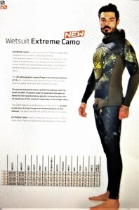 Гідрокостюм C4 EXTREME CAMU 5 mm для підводного полювання