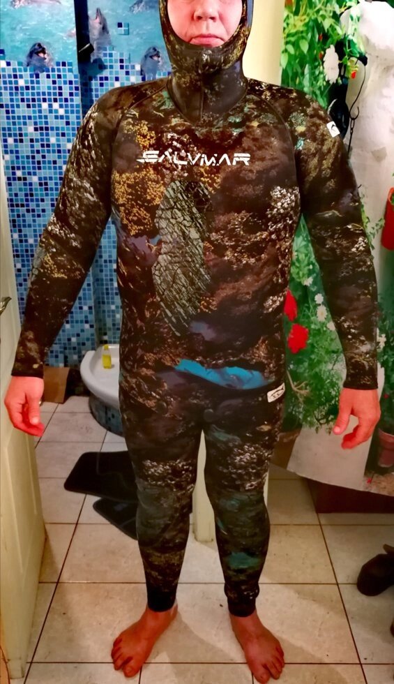 Гідрокостюм для підводного полювання Salvimar Blend Camu 3,5 MM куртка + штани від компанії Магазин Calipso dive shop - фото 1