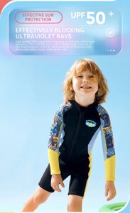 Гідрокостюм неопреновий дитячий 2,5 мм з довгими рукавами унісекс для плавання 2XL