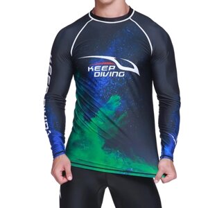 Гідромайка Rash Guards з довгим рукавом для серфінгу і плавання L, об'єм грудей 94 - 98 см