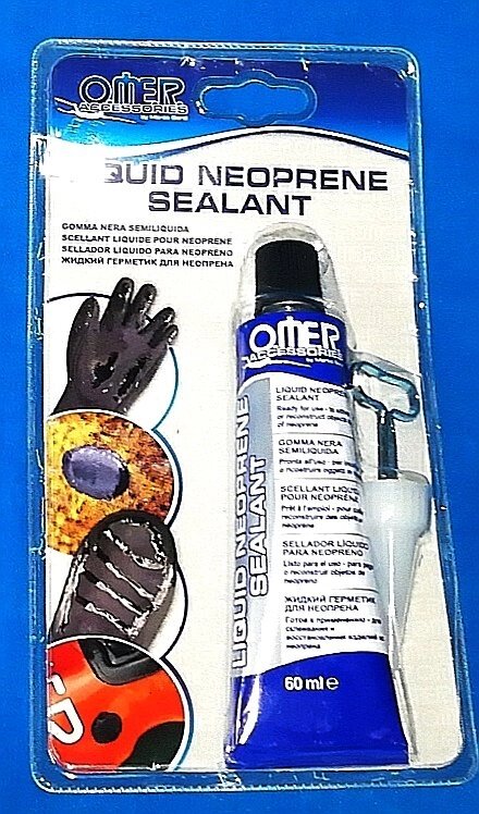 Клей Omer герметик жидкий Liquid Sealant 60 мл для ремонта неопрена від компанії Магазин Calipso dive shop - фото 1