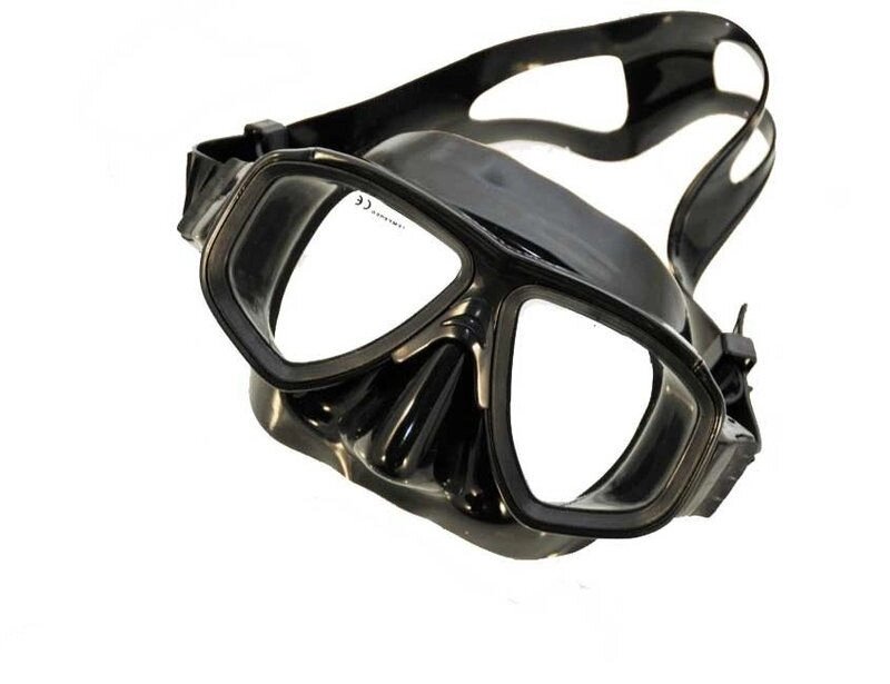 Маска BS Diver Apnoicus чёрный силикон, двухстёкольная для плавания и глубокого ныряния від компанії Магазин Calipso dive shop - фото 1