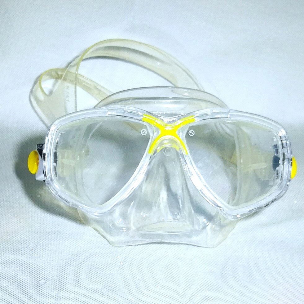 Маска для плавання дитяча Cressi Sub Marea прозоро жовта від компанії Магазин Calipso dive shop - фото 1