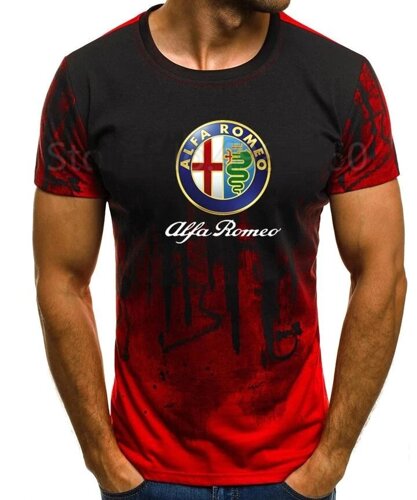 Чоловіча футболка Alfa Ромео з принтом, висока якість XL