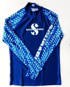 Чоловічі футболки з логотипом Scubapro (UPF-50) матеріал 100% поліестер L синій