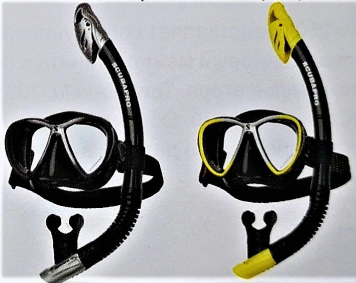 Набір для плавання Scubapro: маска SYNERGY, трубка сухого типу FUSION DRY, сумка від компанії Магазин Calipso dive shop - фото 1