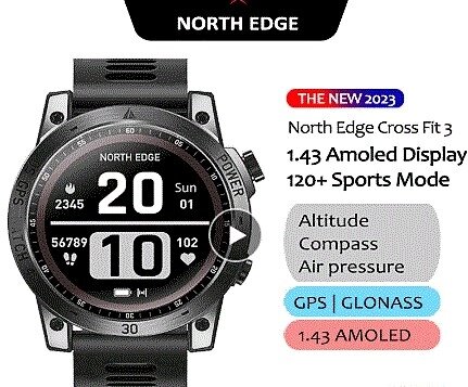 Новий GPS-годинник NORTH EDGE Cross Fit 3 для військових від компанії Магазин Calipso dive shop - фото 1