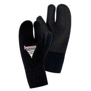 Рукавички, рукавиці для підводного полювання Imersion Seriole 7 mm трипалі, відкрита пора з титановим напиленням ML