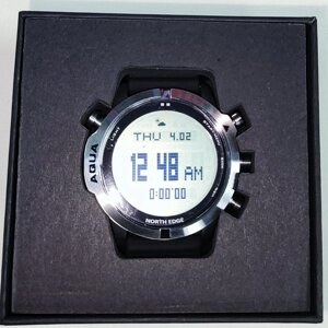 Часы North Edge AQUA для дайвинга, подводной охоты и альпинизма с компасом, глубиномером 100 м