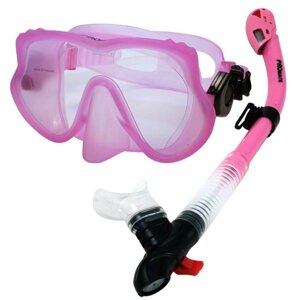 Набір для плавання Scubapro (США): маска Devil Pro Pink + трубка суха + свисток