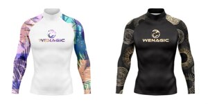 Чоловічі футболки для плавання УФ-захист Рашгард дайвінг та серфінг