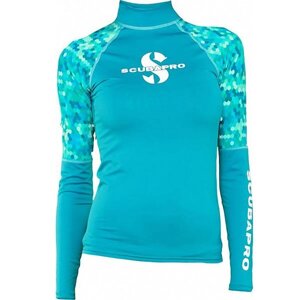 Лайкровой футболка жіноча Scubapro Rash Guards Caribbean бірюзова