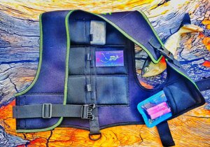 Жилет WGH розвантажувальний 8 кишень неопрен 3 мм із фіксаторами для товстих рукавичок