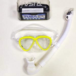 Японська маска Tusa Intega прозорий сілікон зі змінними лінзами для плавання