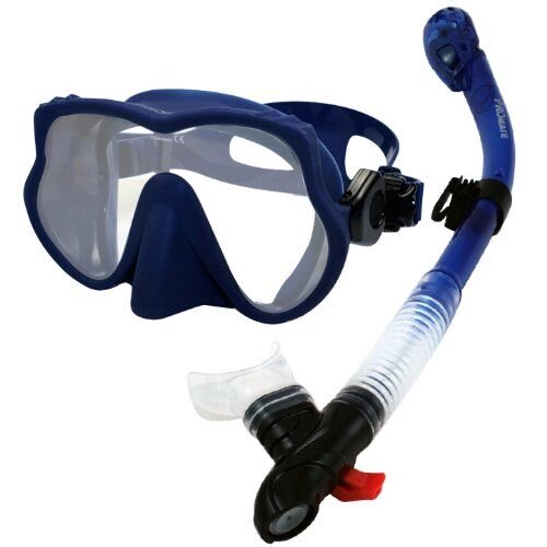 Набір для плавання Scubapro (США)маска Devil Pro blue + трубка суха + сумка - розпродаж