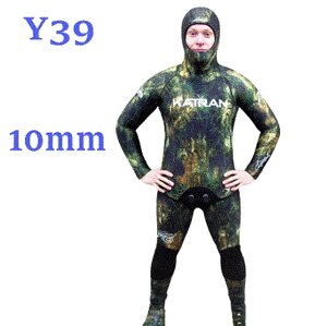 Гідрокостюм для підводного полювання KatranGun Hunter Yamamoto 39 Camo Green 3D 10 мм XXL