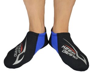 Укорочені шкарпетки вкладиші 3 мм неопренові для плавання в ластах