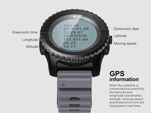 Смарт gps часы G7 компас Bluetooth IP68 мульти-спорт наручные водонепроницаемые с фиксацией сердечного ритма серые