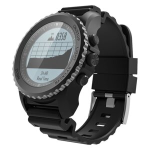 Смарт gps часы G7 компас Bluetooth IP68 мульти-спорт наручные водонепроницаемые с фиксацией сердечного ритма черный