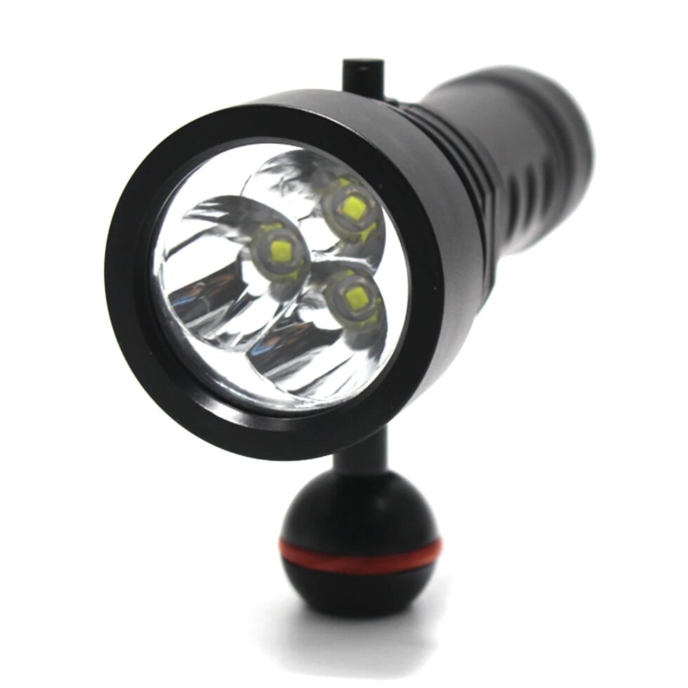 Світлодіодний водонепроникний 3*XML L2 3000 Lum ліхтар для дайвінгу від компанії Магазин Calipso dive shop - фото 1
