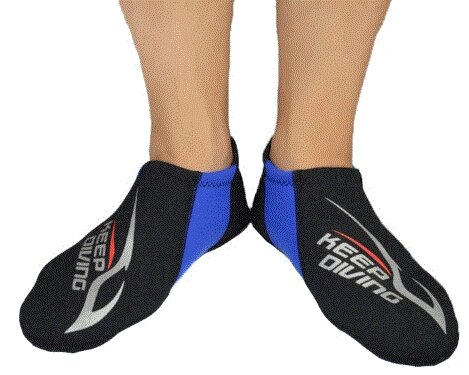 Укорочені шкарпетки вкладиші 3 мм неопренові для плавання в ластах від компанії Магазин Calipso dive shop - фото 1
