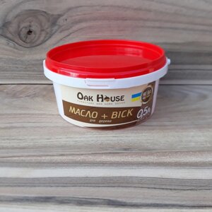Масло віск Oak house для дерева, колір Олівковий, 0,5 л