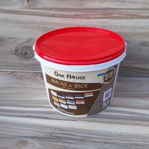 Лляна олія з воском для просочення і надійної обробки деревини тм Oak House 5л. прозорий