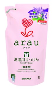 Натуральна рідина для прання одягу Arau. Японія гіпоалергенна універсальна наповнювач 1л