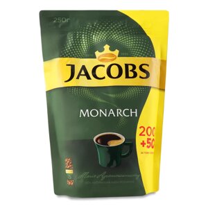 Кава розчинна, натуральна, сублімована, без ароматизаторів Jacobs Monarch 250 гр