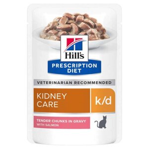 Hill's k/d Kidney Care Salmon Вологий корм-дієта з лососем для котів із захворюваннями нирок 85г