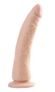 Фалоїмітатор реалістичний на присоску Basix Slim 7, 18*3,5 см (телесний)