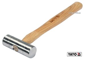 Молоток алюмінієвий YATO :30 x 280 мм, m= 150 г, дерев'яна ручка [6/36]