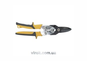 Ножиці по металу YATO : L= 260 мм, прямі, Cr-Mo [6/36]